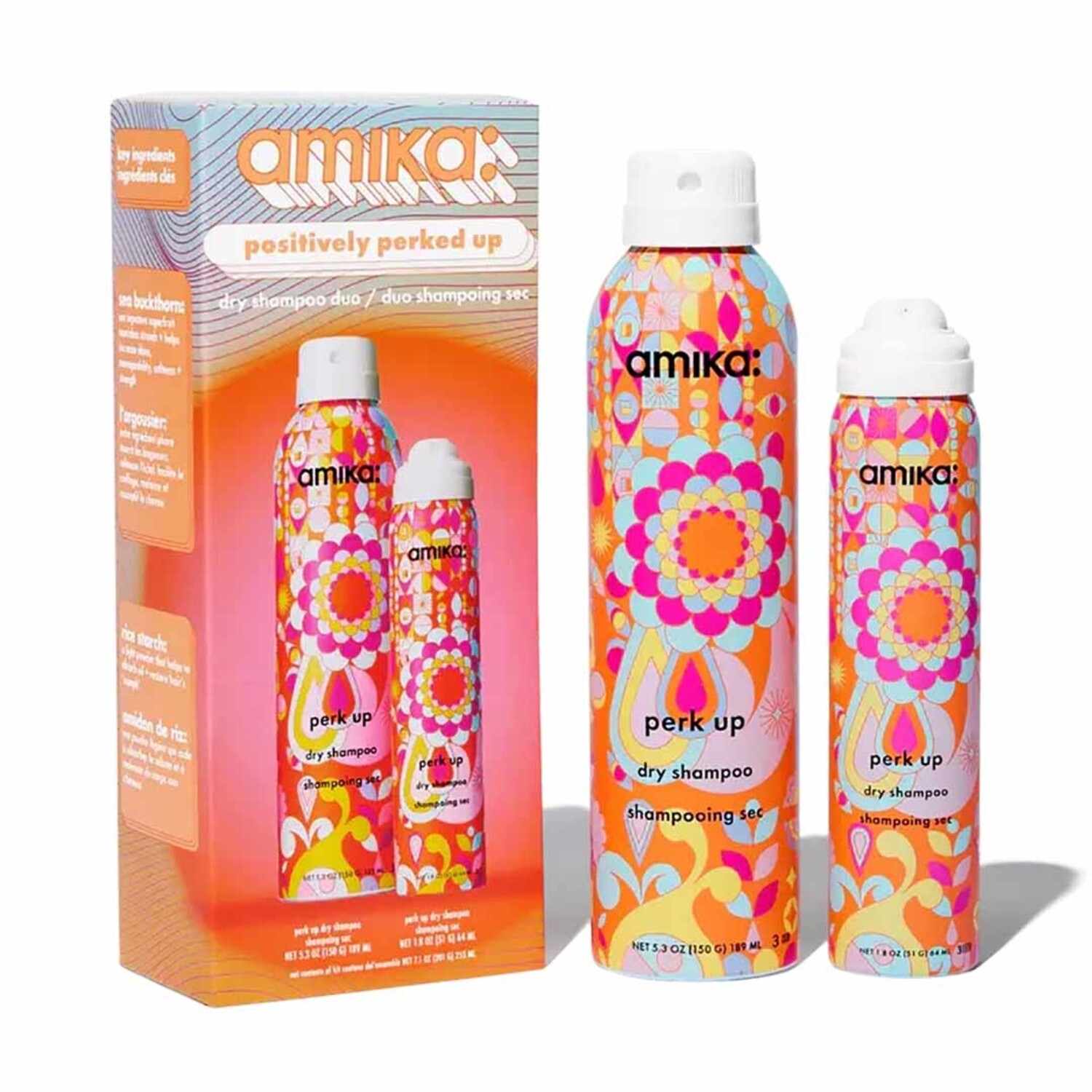 Amika | Positively Perked Up — Dry Shampoo Duo - Industria Coiffure Hair  Products