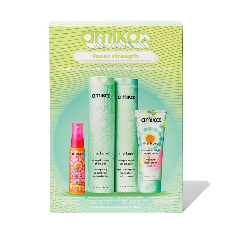 amika: Inner Strength | Coffret Fêtes 2025 — Répare, Renforce & Protège la Fibre