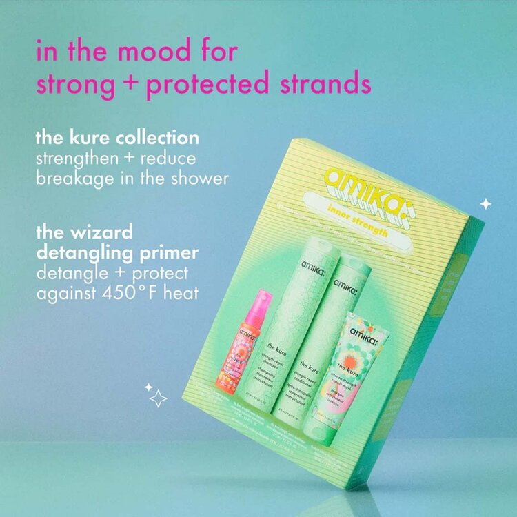 amika: Inner Strength | Coffret Fêtes 2025 — Répare, Renforce & Protège la Fibre