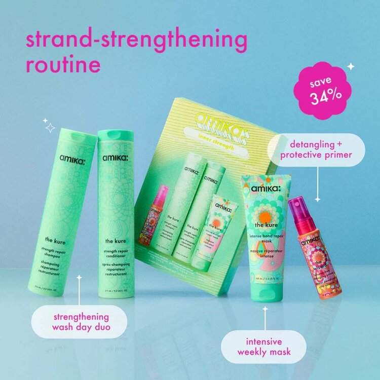 amika: Inner Strength | Coffret Fêtes 2025 — Répare, Renforce & Protège la Fibre