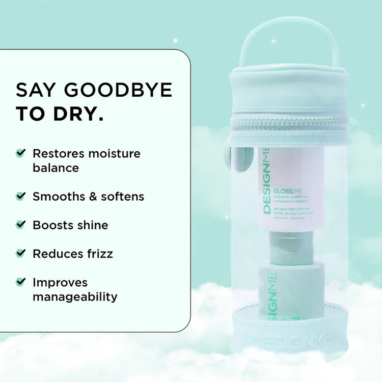 DESIGN.ME Ornements Gloss.me | Coffret Fêtes 2025 — Hydrate, Lisse & Fait Briller