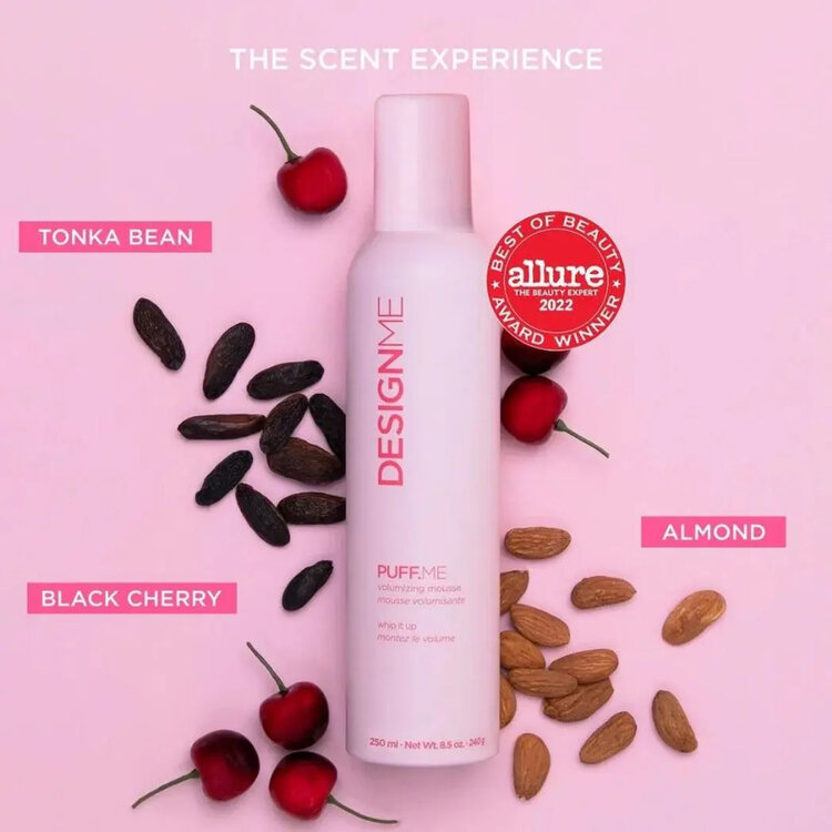 DESIGN.ME Ornements Puff.me | Mousse Volumisante | Coffret Fêtes 2025 — Corps, Tenue & Légèreté