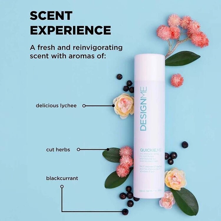 DESIGN.ME Ornements Quickie.me | Shampooing Sec Tons Clairs | Coffret Fêtes 2025 — Fraîcheur Express & Volume Léger  US