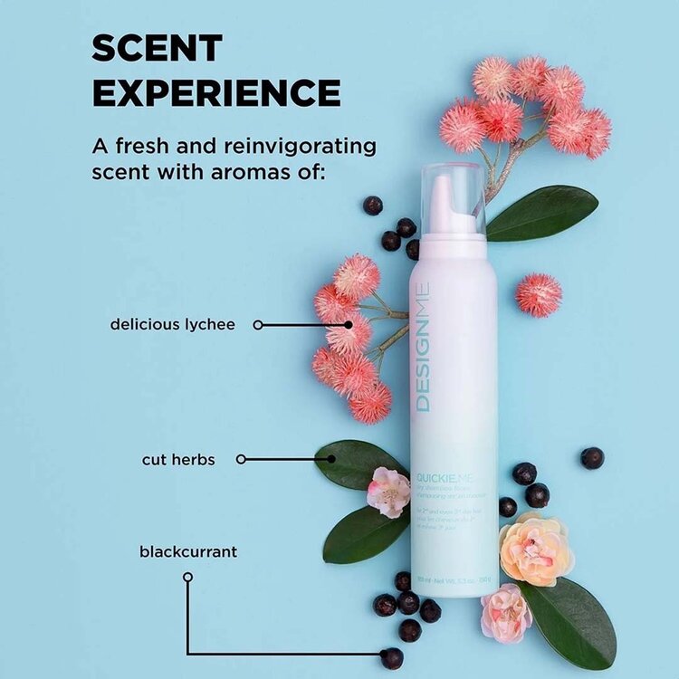 DESIGN.ME Ornaments Quickie.me | Dark Tones Dry Shampoo | Holiday 2025 — Instant Refresh & Lightweight Volume