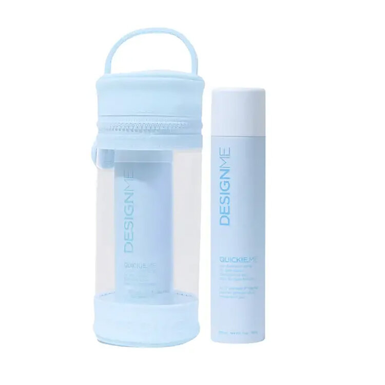 DESIGN.ME Ornements Quickie.me | Shampooing Sec Tons Foncés | Coffret Fêtes 2025 — Fraîcheur Express & Volume Léger