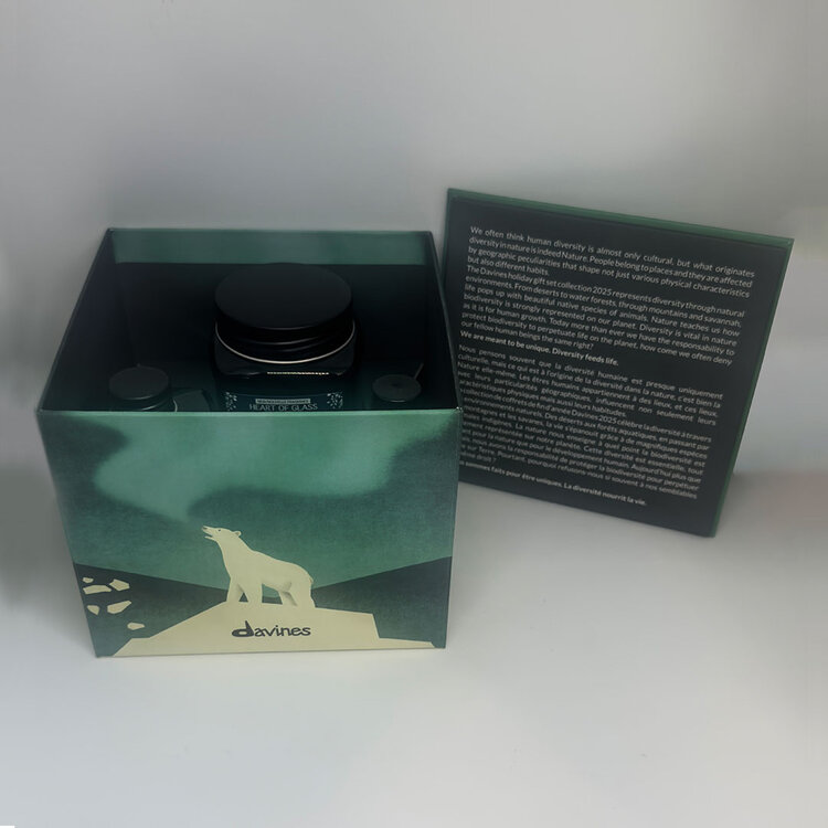 DAVINES Heart of Glass | Coffret Fêtes 2025 | Régions Polaires Mystérieuses — Soin Blondeur & Éclat
