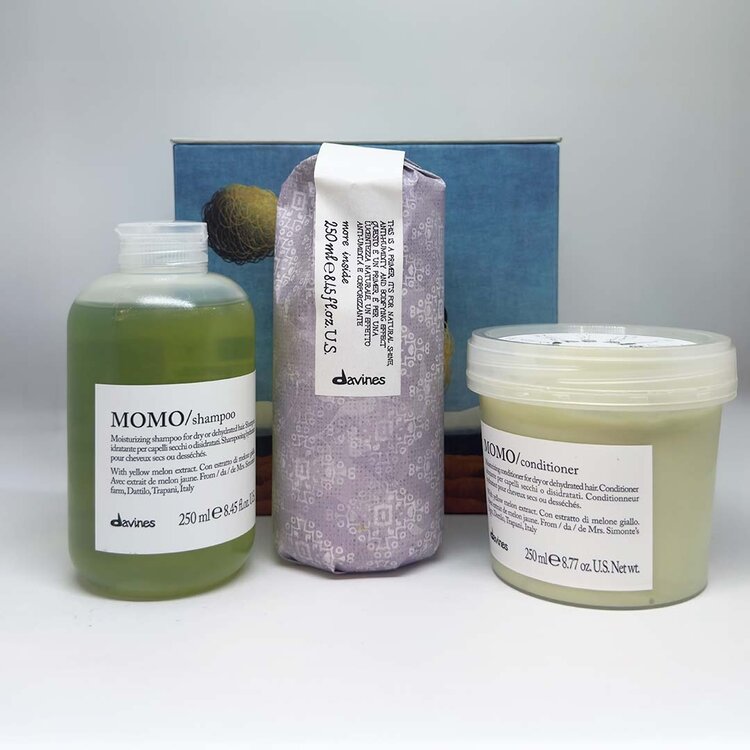 DAVINES MOMO | Holiday Set 2025 | Enchanting Prairie — Hydration & Lightweight Care