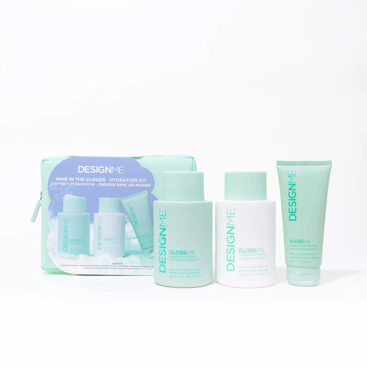 DESIGN.ME Gloss.Me | Cheveux dans les Nuages | Coffret Hydratation 2025 | Douceur & Éclat Légers