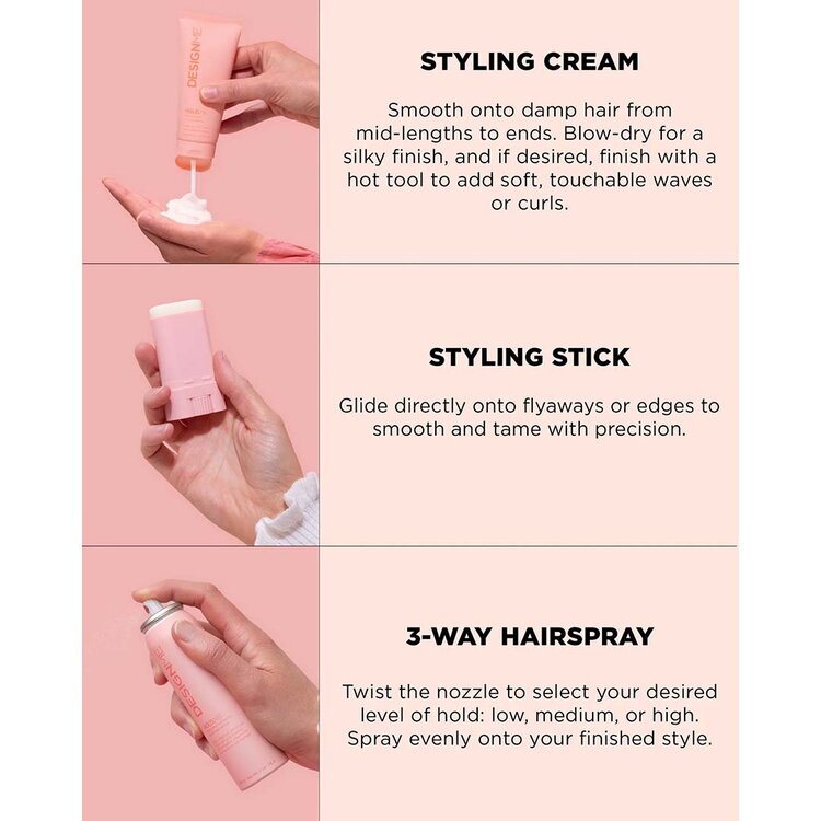 DESIGN.ME Hold.Me | Au Septième Ciel | Coffret de Coiffage 2025 | Tenue Flexible & Finition Lisse