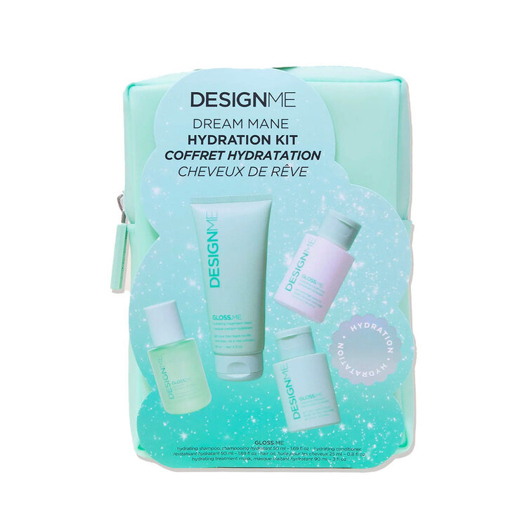 DESIGN.ME Gloss.Me | Cheveux de Rêve | Coffret Hydratation 2025 | Hydratation & Éclat Légers