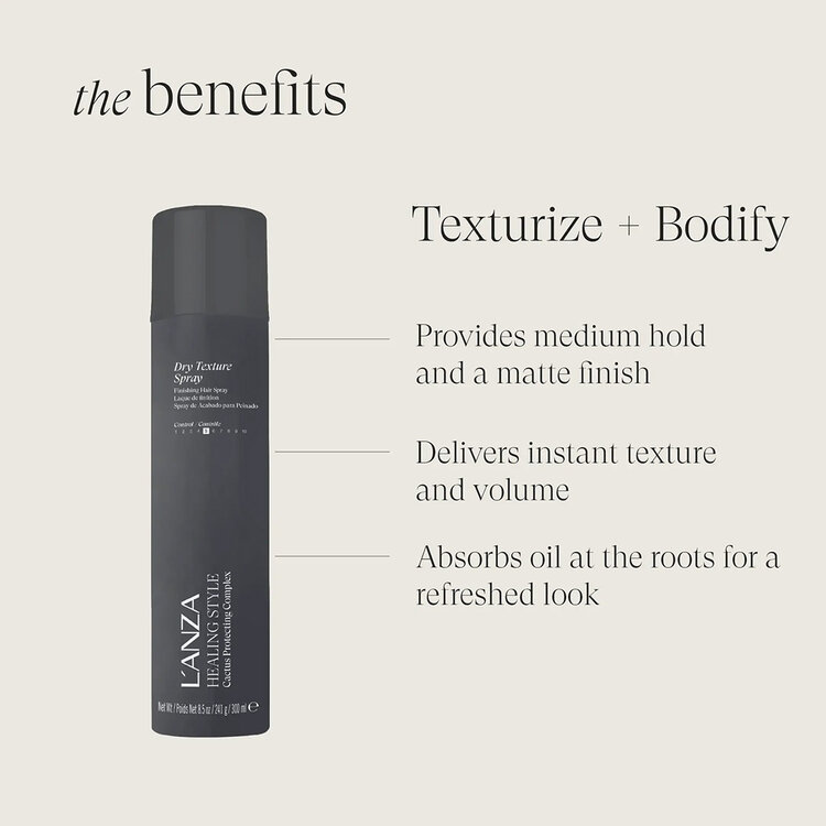 L'ANZA Healing Style | Dry Texture Spray (300ml/8.5oz) — Airy Volume & Lived-In Texture
