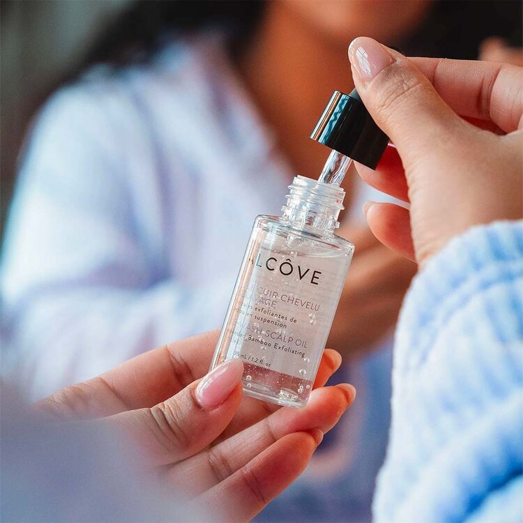 ALCÔVE Alcove | Huile Cuir Chevelu Prélavage (35 ml / 1.2 oz) — Prends soin de ton cuir chevelu avec douceur.