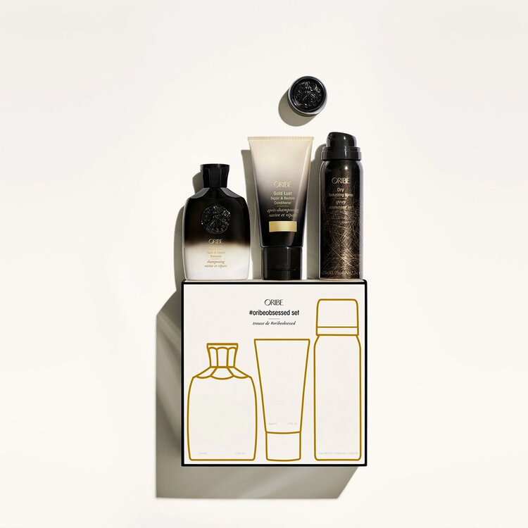 ORIBE Oribe | Gold Lust & Signature — Coffret Fêtes 2025 — Répare, Nourrit & Texture Iconique