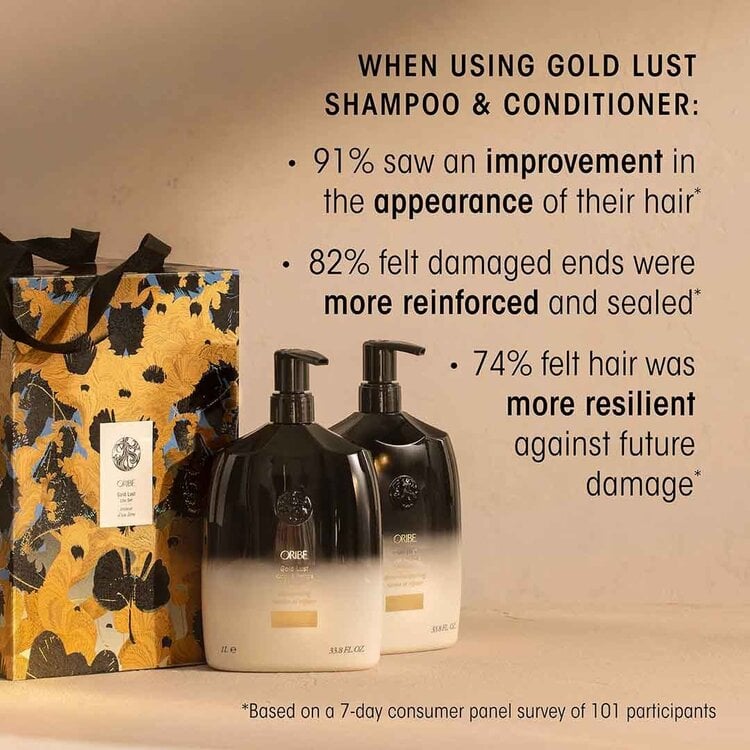 ORIBE Oribe | Gold Lust — Holiday Gift Set 2025 1L Repair & Lux Nourishment