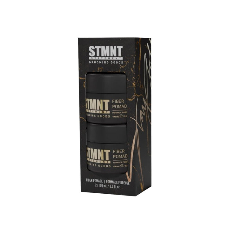 STMNT | STATEMENT Grooming Goods STMNT | Coffret Fêtes 2025 | Duo de Pommades Fibreuses / Fiber Pomade Duo (2 x 100 ml)