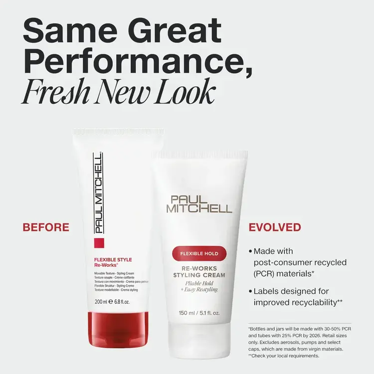 PAUL MITCHELL ***Flexible Style | Re-Works (200ml/6.8oz) – Reworkable texture cream with flexible hold