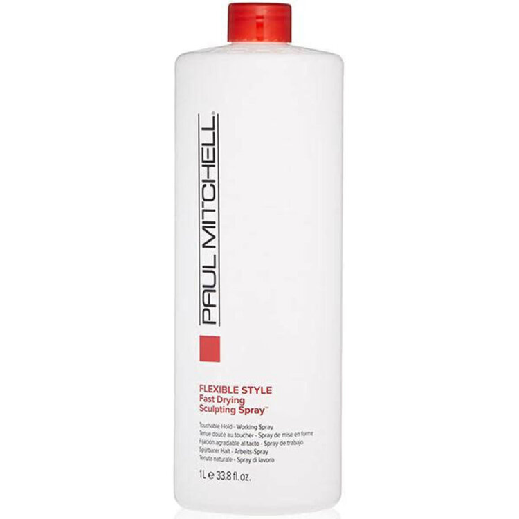 PAUL MITCHELL ***Flexible Style | Fast Drying Sculpting Spray | Spray de Mise en Forme - Fixatif à séchage rapide qui ajoute du corps, une tenue moyenne flexible et de la brillance, avec un fini doux au toucher