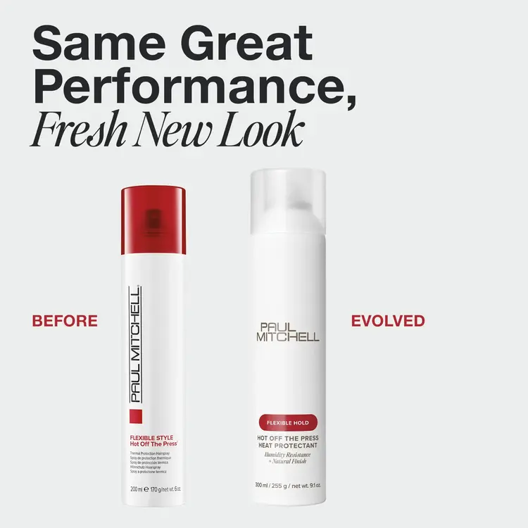 PAUL MITCHELL ***Flexible Style | Hot Off The Press | Thermal Protection Hairspray (200ml/170g/6oz) - Heat protectant up to 450°F that helps smooth hair, fight frizz and humidity with flexible hold