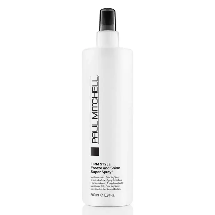 PAUL MITCHELL ***Firm Style | Freeze and Shine | Super Spray Tenue Ultra Forte - Fixatif non-aérosol à tenue maximale qui fige le style et ajoute une brillance ultra-lustrée