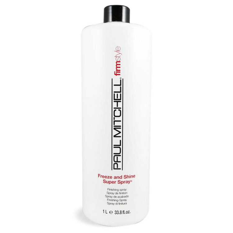 PAUL MITCHELL ***Firm Style | Freeze and Shine | Super Spray Tenue Ultra Forte - Fixatif non-aérosol à tenue maximale qui fige le style et ajoute une brillance ultra-lustrée