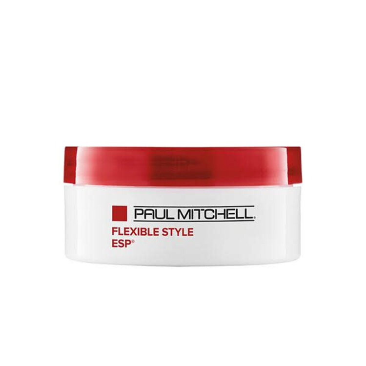 PAUL MITCHELL ***Flexible Style | ESP | Pâte de Modelage Élastique (50g/1.8oz) - Pâte texturisante ultra polyvalente qui permet de piquer, tordre, modeler et définir avec une tenue souple et retravaillable