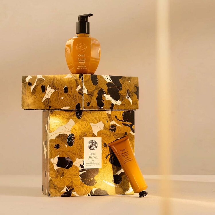 ORIBE Oribe | Côte d’Azur | Coffret Fêtes 2025 | Ensemble pour les Mains — Savon à Mains & Crème