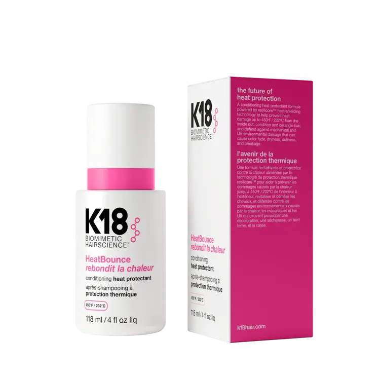 K18 Biomimetic Hairscience Heat Bounce | Après-Shampooing Protection Thermique | Soin Démêlant & Anti-Frisottis
