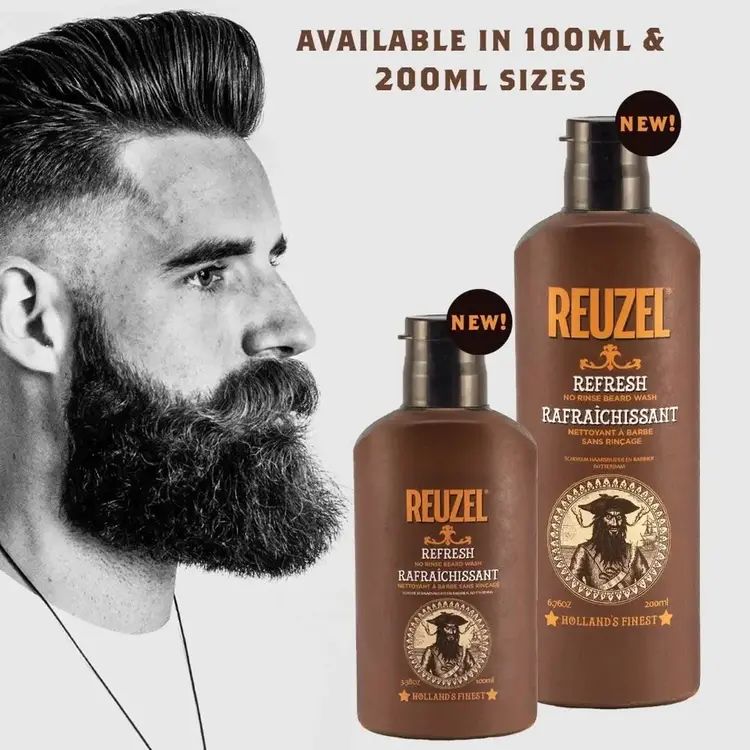 REUZEL REUZEL - BARBE & RASAGE | *Rafraîchissant . Nettoyant à Barbe Sans Rinçage / Refresh . No Rinse Beard Wash