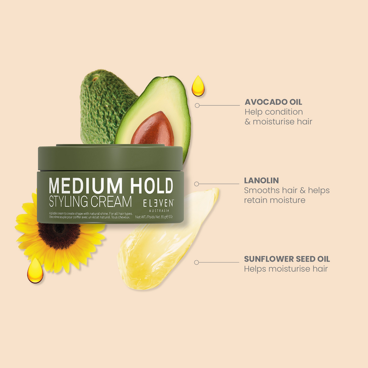 ELEVEN Australia ***Medium Hold . Crème Coiffante Tenue Moyenne / Styling Cream (85g/3oz)