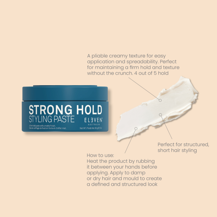 ELEVEN Australia Strong Hold | Styling Paste (85 g / 3 oz) — Strong Hold & Natural Texture