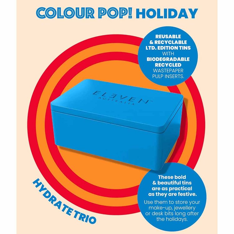 ELEVEN Australia Colour Pop! | Hydrate Trio |Coffrets | Fêtes 2025   – Coffret Hydratation + Réparation en Édition Limitée