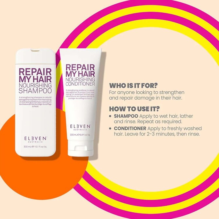ELEVEN Australia Colour Pop! | Repair Trio | Holiday Sets 2025 — Nourishing & strengthening gift set for damaged hair
