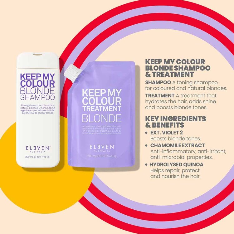 ELEVEN Australia Holiday Sets 2025 | Colour Pop! | Blonde Trio – Brightening & toning set for fresh, luminous blondes