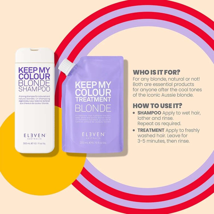 ELEVEN Australia Holiday Sets 2025 | Colour Pop! | Blonde Trio – Brightening & toning set for fresh, luminous blondes