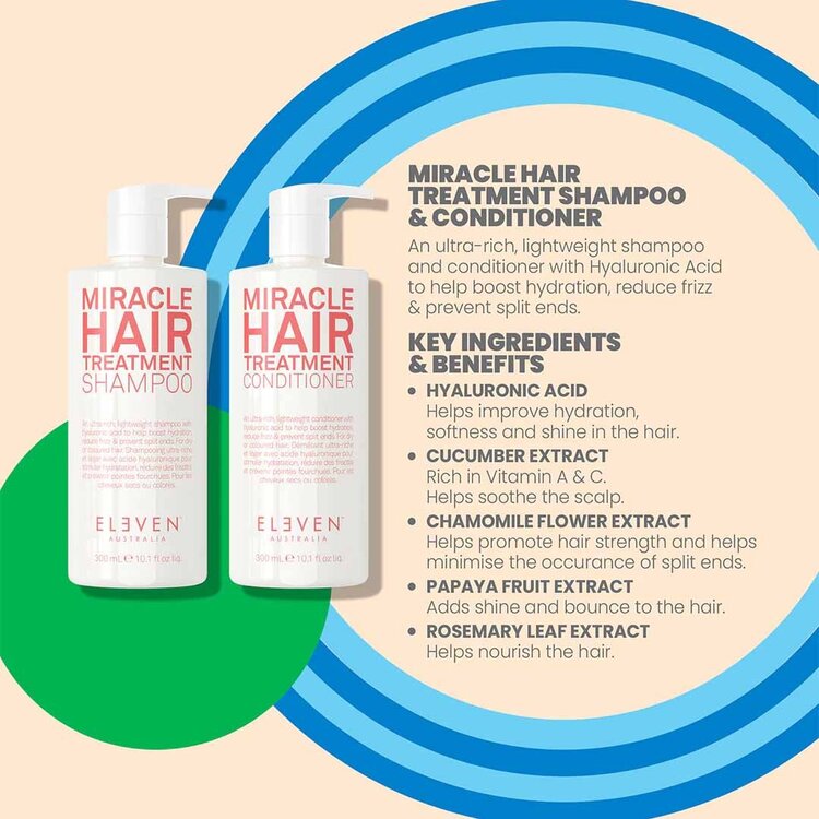 ELEVEN Australia Colour Pop! | Trio Miracle | Coffret Fêtes 2025 – Coffret Hydratant et Démêlant Pour Des Cheveux Doux et Soyeux