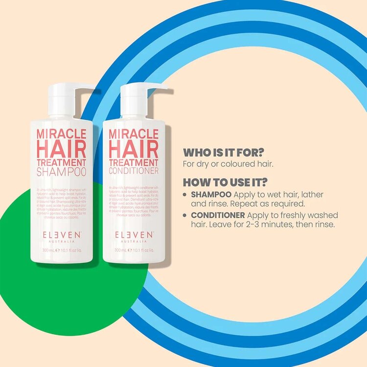 ELEVEN Australia Colour Pop! | Miracle Trio | Holidays Set 2025 – Hydrating & Detangling Set for Soft, Glossy Hair