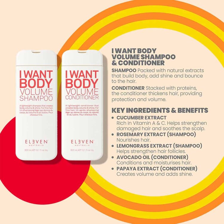 ELEVEN Australia Colour Pop! | Volume Trio | Holiday Set 2025 – Body-Boosting Set For Airy Lift and Fullness