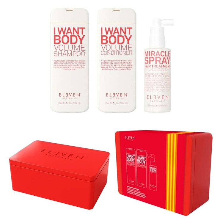 ELEVEN Australia Colour Pop! | Trio Volume | Coffret Fêtes 2025 – Coffret Densité & Corps Pour Un Volume Aérien