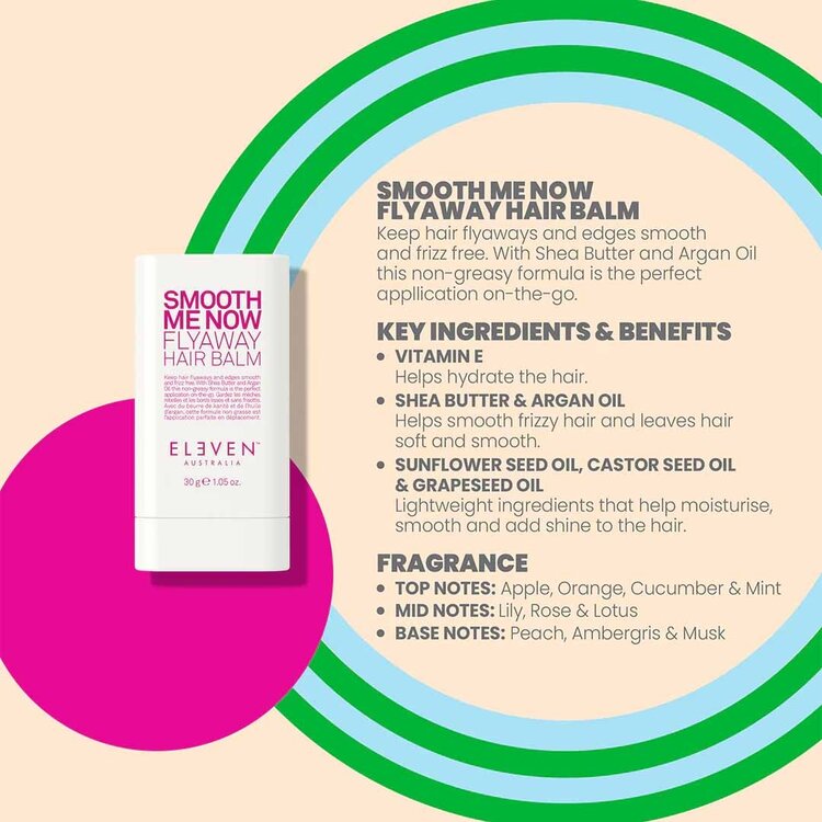 ELEVEN Australia Colour Pop! | Smooth Trio | Holiday Set 2025 – Hydrating & Smoothing Set For Soft, Frizz-Free Hair