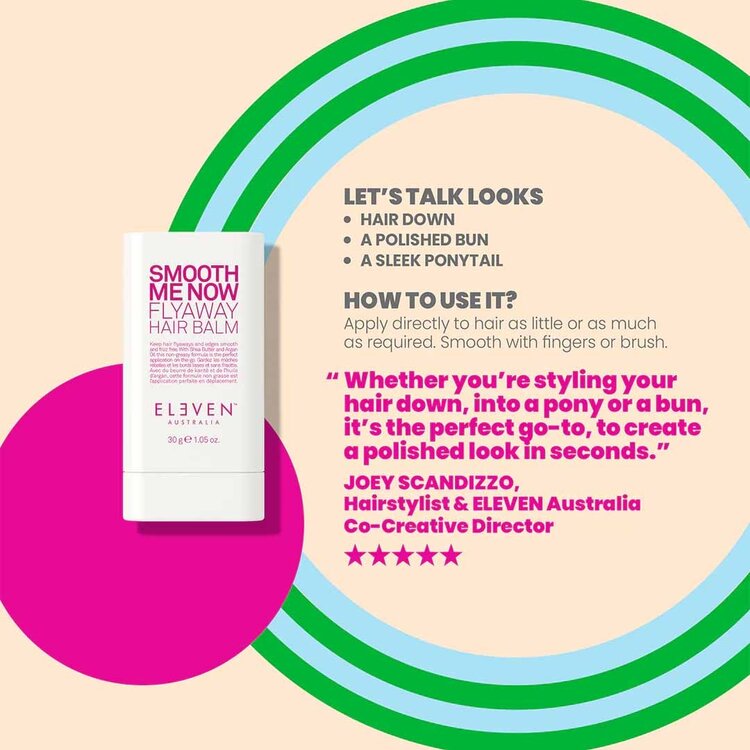 ELEVEN Australia Colour Pop! | Smooth Trio | Holiday Set 2025 – Hydrating & Smoothing Set For Soft, Frizz-Free Hair