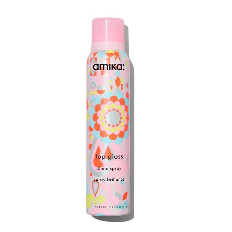 amika: Top Gloss | Spray Brillance – Finition Miroir, Anti-Frisottis et Toucher Léger