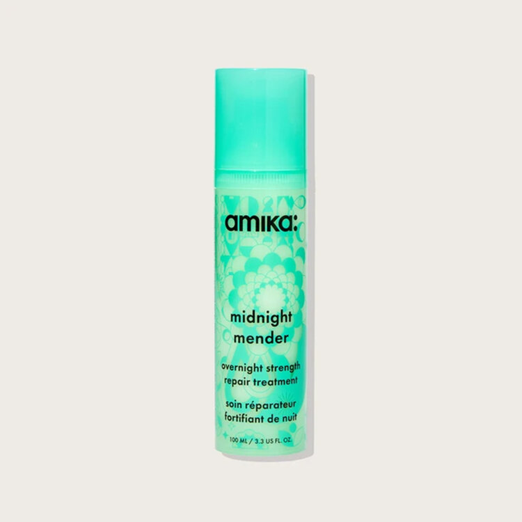 amika: Midnight Mender | Soin Réparateur Fortifiant de Nuit (100 ml / 3.3 oz) – Répare, Renforce et Lisse Pendant Ton Sommeil