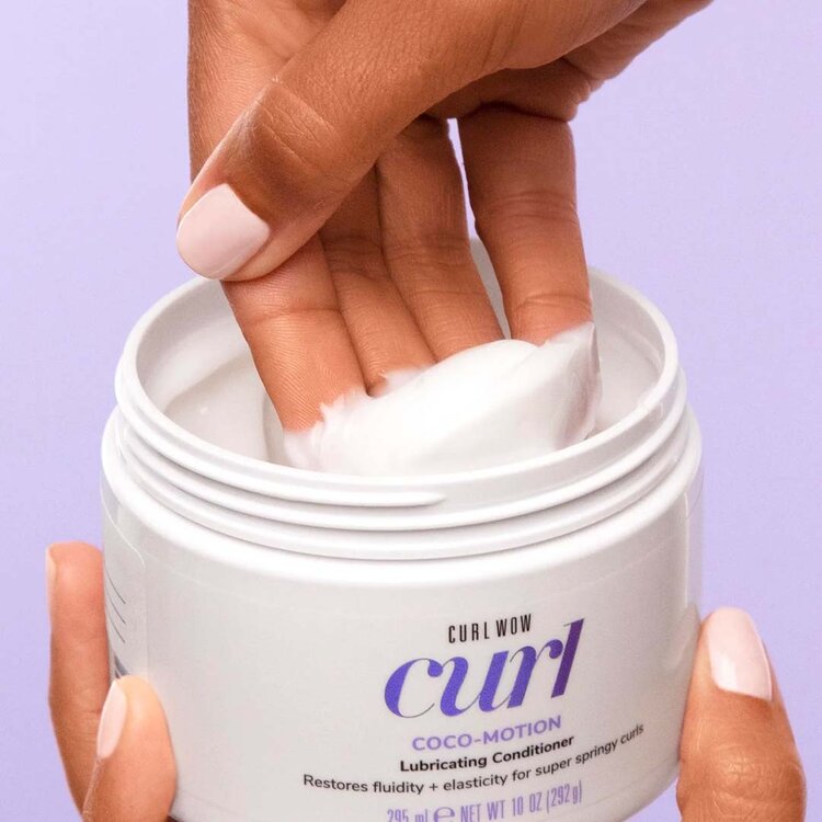 COLOR WOW Curl | Coco-Motion | Après-Shampooing Lubrifiant – Conditionneur ultra glissant qui démêle, hydrate et dompte les frisottis