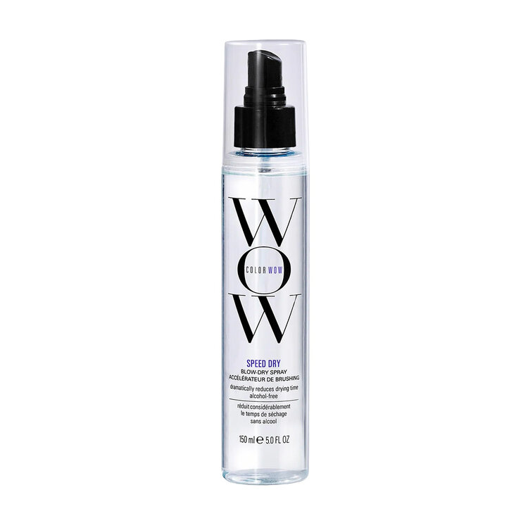 COLOR WOW Speed Dry | Blow-Dry Accelerator (150 ml / 5.0 oz) – Heat-activated mist that cuts dry time and smooths frizz