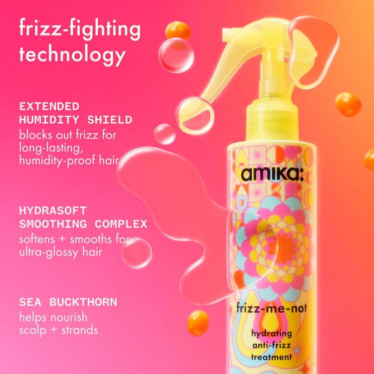 amika: Frizz-Me-Not | Soin Hydratant Anti-Frisottis – Hydrate Intensément, Lisse la Fibre et Protège Contre L’Humidité