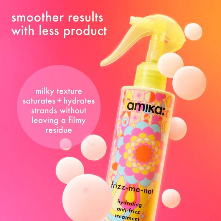 amika: Frizz-Me-Not | Soin Hydratant Anti-Frisottis – Hydrate Intensément, Lisse la Fibre et Protège Contre L’Humidité