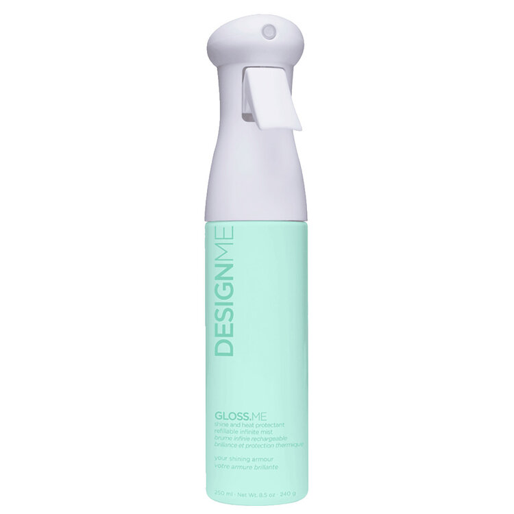 DESIGN.ME Gloss.Me | Brume Infinie Brillance et Protection (250 ml / 8.5 oz) – Voile Léger qui Illumine, Nourrit et Protège Les Longueurs