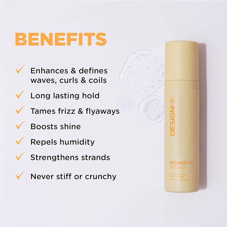DESIGN.ME Bounce.Me | Curl Gel Spray – Defined Curls With Soft, Frizz-Controlled Hold
