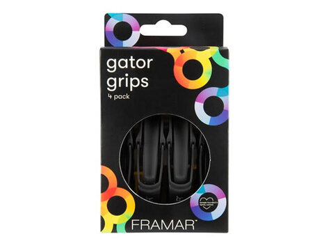 FRAMAR Gator Grips | Pinces Dentelées Caoutchoutées (Noires)