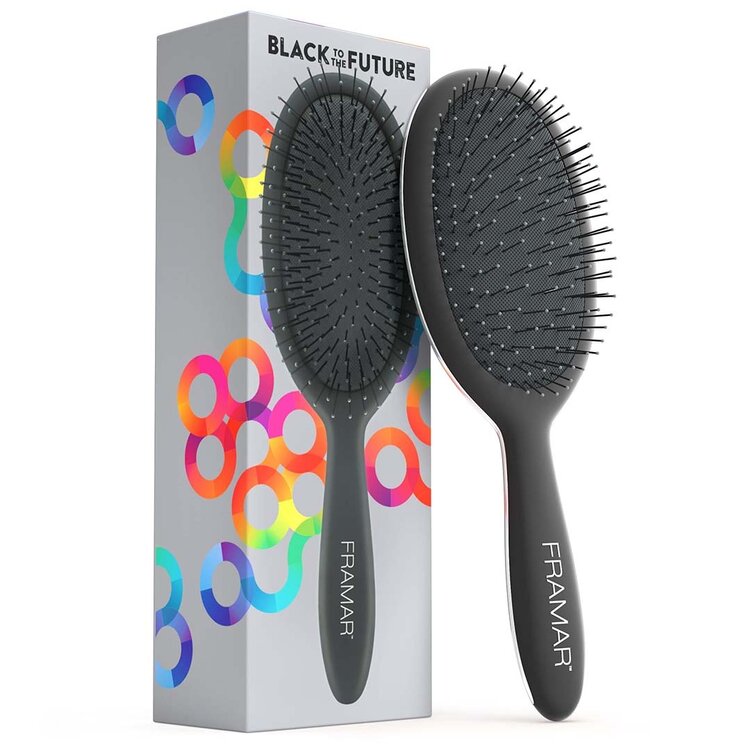 FRAMAR Detangling Oval Brush | Classic Collection – Gentle knot-free brushing on wet or dry hair